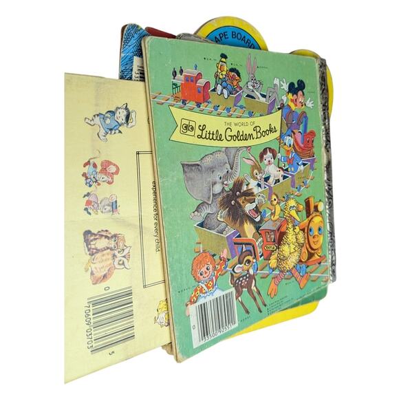 Vtg Kids Book Lot Sesame Street Colors Numbers Animals Trains Counting Education - Picture 12 of 16